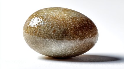 A smooth, polished stone resembling an egg shape.