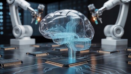 Artificial Intelligence Brain Model with Robotic Systems and Digital Technology