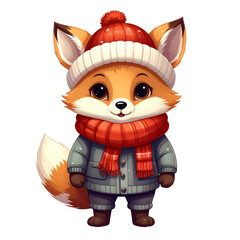 Obraz premium Cute cartoon kitten illustration vector animal pet drawing isolated with funny red art