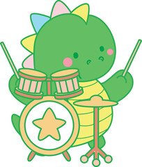 Illustrations of cute Dinosaur character clip art for children. Dinosaur 