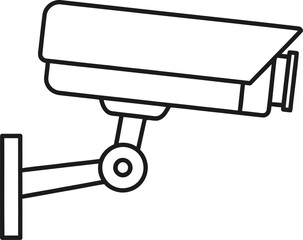 Security camera outline surveillance device for safety and protection