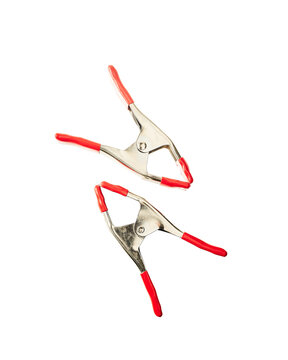 High contrast image of A Clamps on white