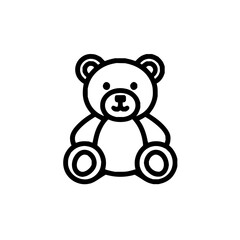 Obraz premium Teddy bear cute animal plush toy stuffed animal adorable soft toy children's toy kids toy baby toy cartoon vector