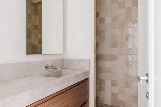Bathroom with Stone Counter
