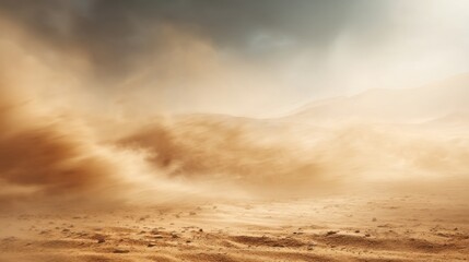 Sandstorm landscape
