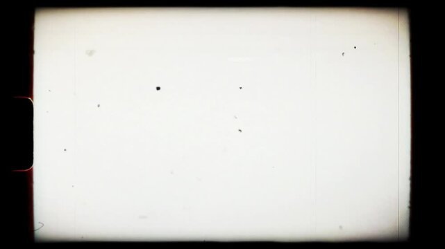 Retro Super 8 Film Damage, Vintage Old Film Scratches and Dust Overlay Effect.