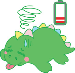 Illustrations of cute Dinosaur character clip art for children. Dinosaur 