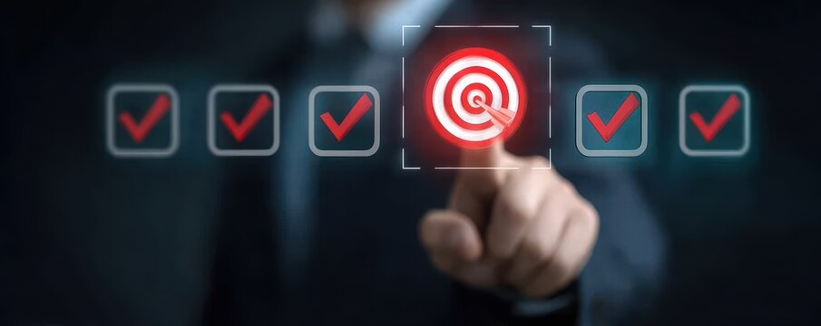 A clear analytic landscape where strategy guides procurement through a digital chart anticipating future achievements boosted by performance checks that turn each statistic toward success