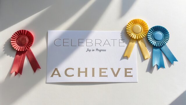 Celebrate Your Achievements with Awards and Ribbons for Motivation and Recognition in Personal and Professional Growth