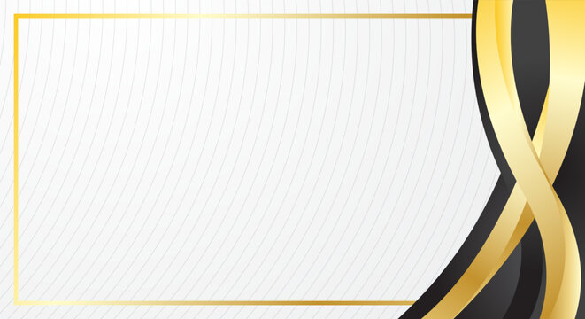 Black gold luxury blank certificate background - Powered by Adobe