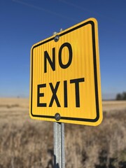 "NO EXIT" sign - Panneau "NO EXIT"