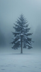 tree in the snow
