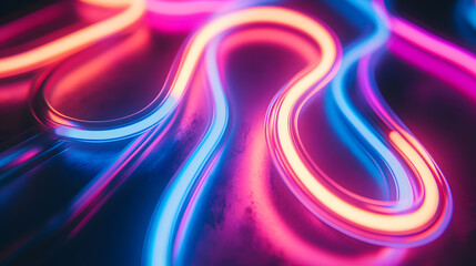 Vibrant neon lights glow with modern energy, perfect for tech, gaming, or futuristic designs that need a splash of color and a cool, edgy vibe