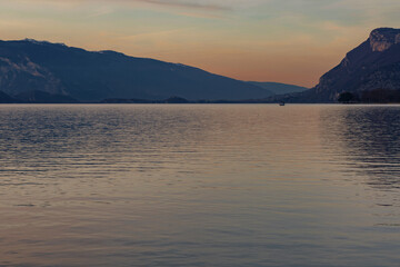 sunset in the mountains