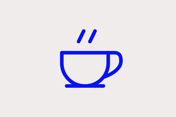 coffee illustration in line style design. Vector illustration.