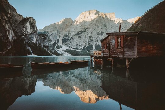 Sunrise in the Dolomites