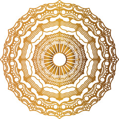 Mandala Design in Gold on Deep Navy Background Elegant Circular Pattern for Luxurious Branding