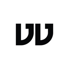 VV monogram logo design letter text name symbol monochrome logotype alphabet character simple logo
