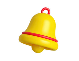 Hand bell crafted with smooth metal dome and sturdy handle used for ringing signals, calls, and ceremonial cues isolated on white background