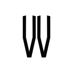 VV monogram logo design letter text name symbol monochrome logotype alphabet character simple logo