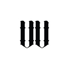 VV monogram logo design letter text name symbol monochrome logotype alphabet character simple logo
