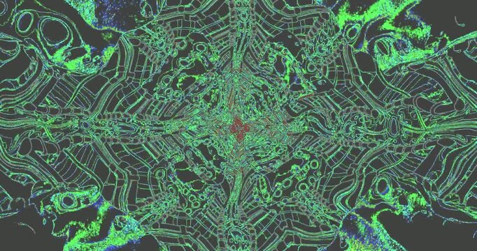 A vibrant tunnel loop features flowing lines in green against a dark backdrop. The motion creates a captivating visual effect perfect for screensaver and live wallpaper setups.