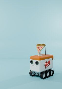 Pizza delivery robot
