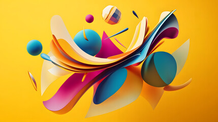 Bold and vibrant abstract art delivers creative energy, perfect for modern designs and innovative concepts, inspiring positive and optimistic vibes to your project