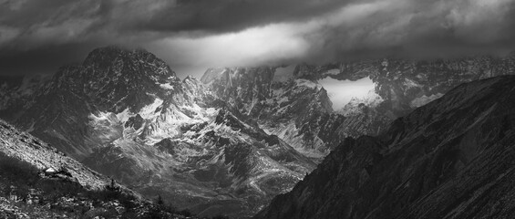 Obraz premium black and white photo