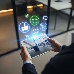 Customer Feedback and Satisfaction on Tablet Device