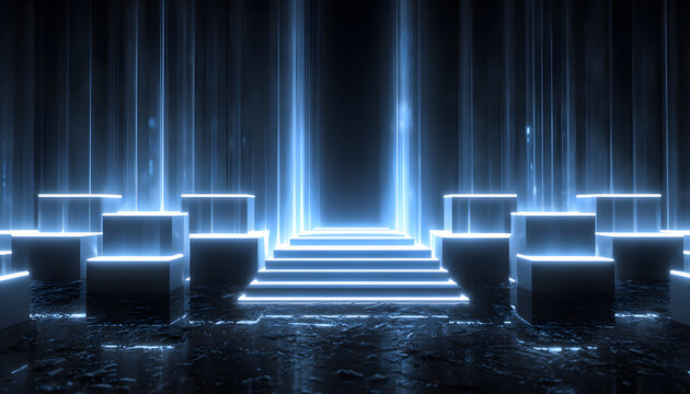 2026 neon led lights box background new year celebration wallpaper design