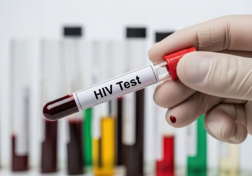 Microscopic view of red blood cell circulation showing red blood cells, white blood cells, and virus particles in a biological sample