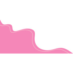 Pink Aesthetic shape corner