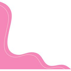 Pink Aesthetic shape corner
