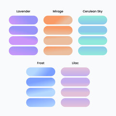 Obraz premium Modern premium palette offering rich gradient blends and smooth tonal shifts. Versatile for interior styling, fashion themes, print layouts, and high end digital graphics