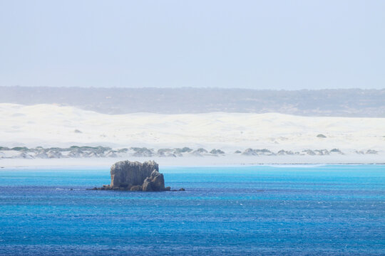 Sand dunes at the Head of the Bight. Nullarbor Plain. South Australia.