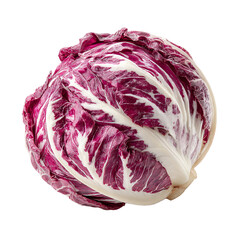 Obraz premium Red and white leafy vegetable, close-up