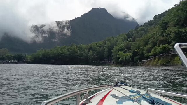speedboat speeding through big waves