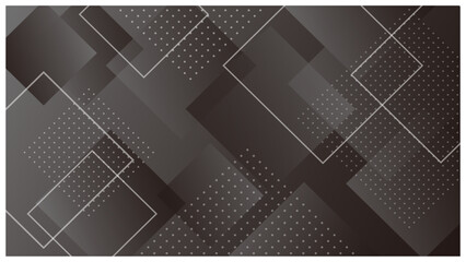 ビジネス、テクノロジー系の幾何学グラデーション背景 黒