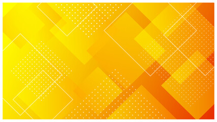 ビジネス、テクノロジー系の幾何学グラデーション背景 オレンジ