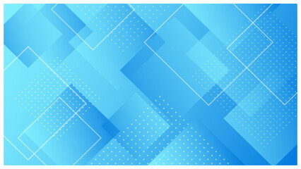 ビジネス、テクノロジー系の幾何学グラデーション背景 水色