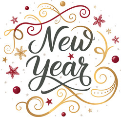 Obraz premium We wish you a New Year event greeting card design template with light sparkle firework on blue background. New Year start concept