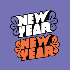 We wish you a New Year event greeting card design template with light sparkle firework on blue background. New Year start concept