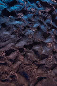 Blue Volcanic Sand Patterns
