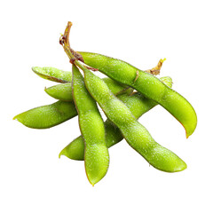 Fresh green soybeans