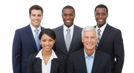 Modern diverse business team smiling confidently together concept showcasing Business, team, teamwork aesthetic suitable for advertising or commercial visual content purpose