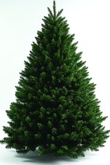 Fototapeta premium Elegant artificial Christmas tree ready for holiday decorations brings festive cheer to your modern home decor