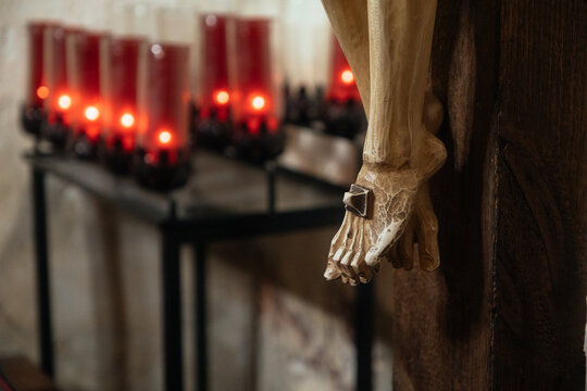 Prayer Candles in Mission Concepcion San Antonio, Texas