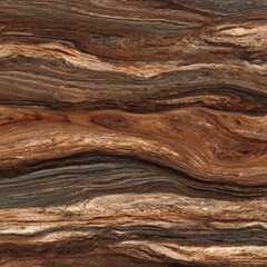 Naklejka premium The rich deep brown hues of a dark walnut wood grain pattern create a captivating and textured background, revealing intricate details in the natural material.