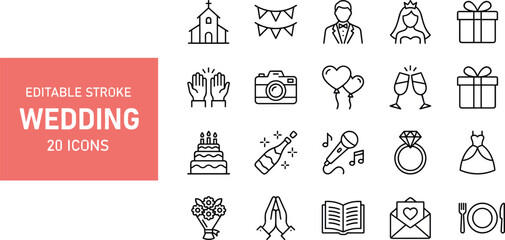 Volunteering and charity vector line icons set: donation, medical aid, community support, disability care, animal welfare, helping hands, global love, and humanitarian hope